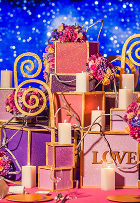 圆桌婚礼布置136