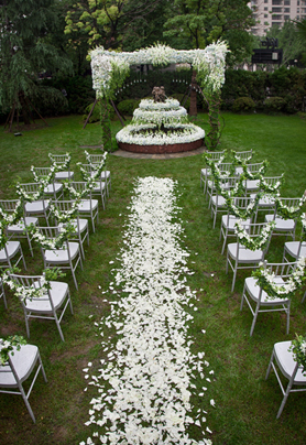 白绿色系仪式区