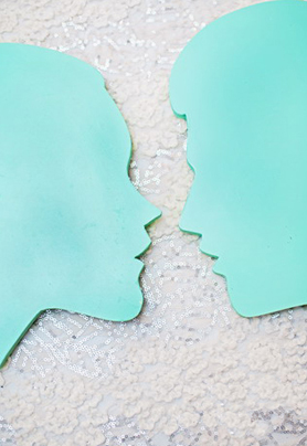 蓝色系婚礼布置