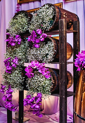 紫色系婚礼布置