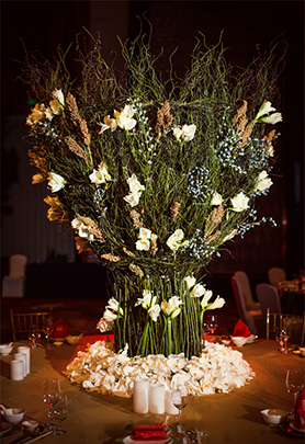 圆桌婚礼布置86