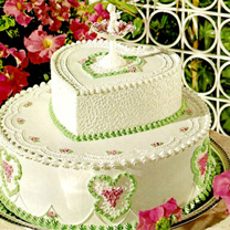 婚礼布置中的白色系与绿色系的混搭