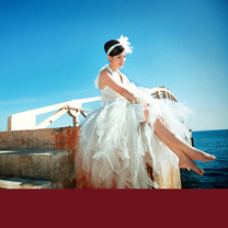 婚礼风尚大片-热情的蓝色