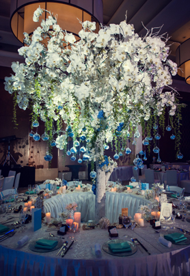 圆桌婚礼布置111