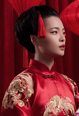 中国新娘造型妆容