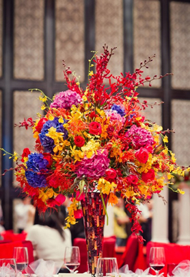 圆桌婚礼布置65