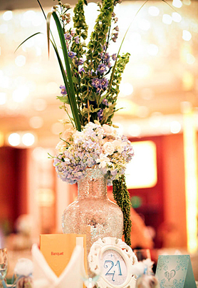 圆桌婚礼布置037