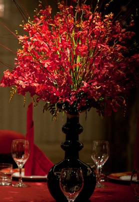 圆桌婚礼布置030