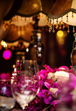 紫色系婚礼布置