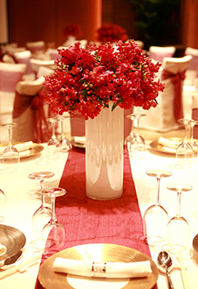 圆桌婚礼布置026