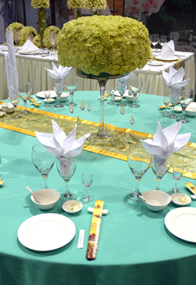 圆桌婚礼布置023