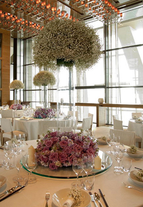 圆桌婚礼布置017