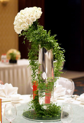 圆桌婚礼布置008