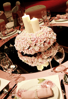 圆桌婚礼布置004