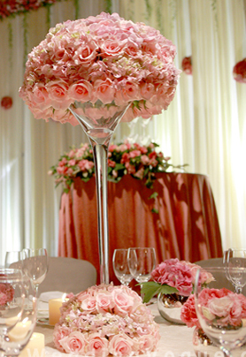 圆桌婚礼布置003