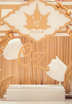 金色系婚礼布置