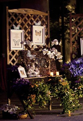 紫色系婚礼布置