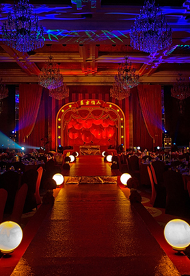 红色中式婚礼布置