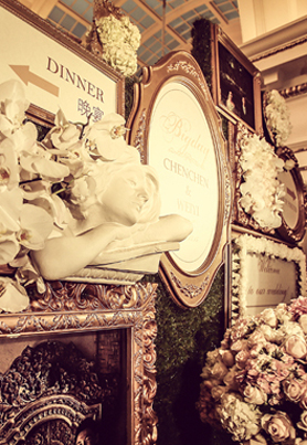 油画风格婚礼布置