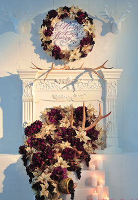 圣诞主题婚礼布置