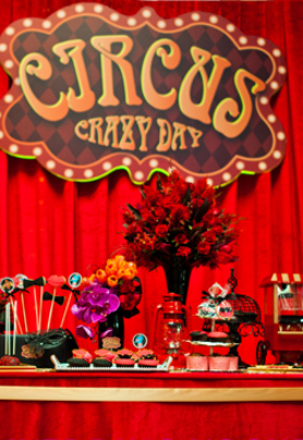 马戏团主题婚礼布置