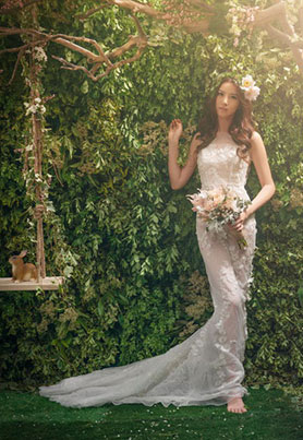 森林系新娘大片