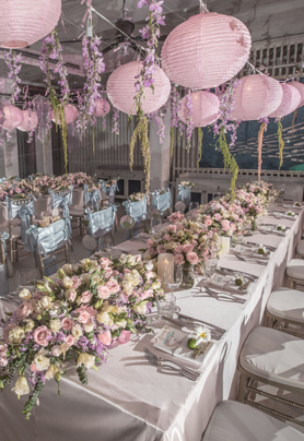 长桌婚礼布置100