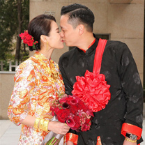 胡杏儿大婚，女神嫁衣不得不说