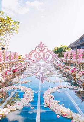 宝格丽水上婚礼