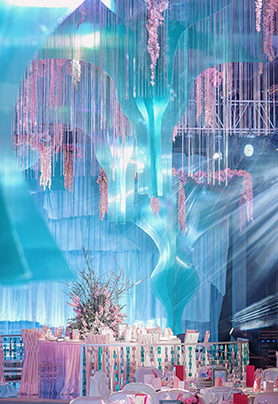 圆桌婚礼布置385