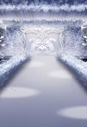 白色仪式签到区