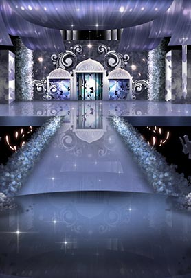 蓝色婚礼主题一套步骤图