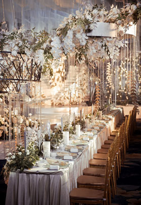 长桌婚礼布置234