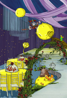 小王子主题仪式区步骤