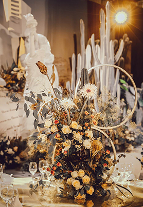 圆桌婚礼布置500