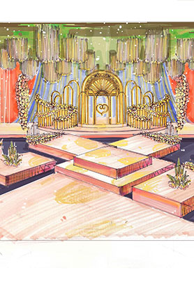 纸面香槟系手绘稿