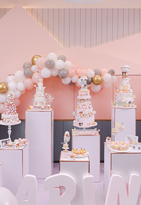  粉色可爱宝宝宴