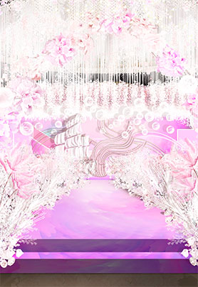 粉色婚礼堂