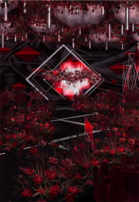 红黑色系婚礼