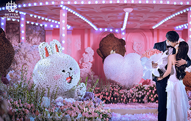 粉色梦幻乐园求婚