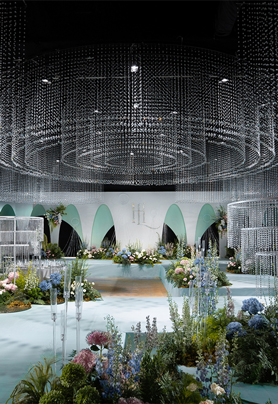 全鲜花水晶婚礼