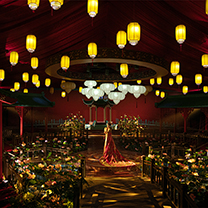 于宗祠旁建一座宫殿,再现中式婚礼的盛世风华