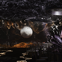 “充气夜礼服”与“月野光肚儿兔”的黑金色浩瀚星球~