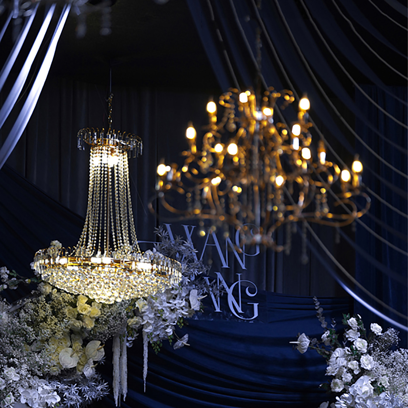 韩式布幔婚礼 | 将爱的底色融入不同层次的蓝