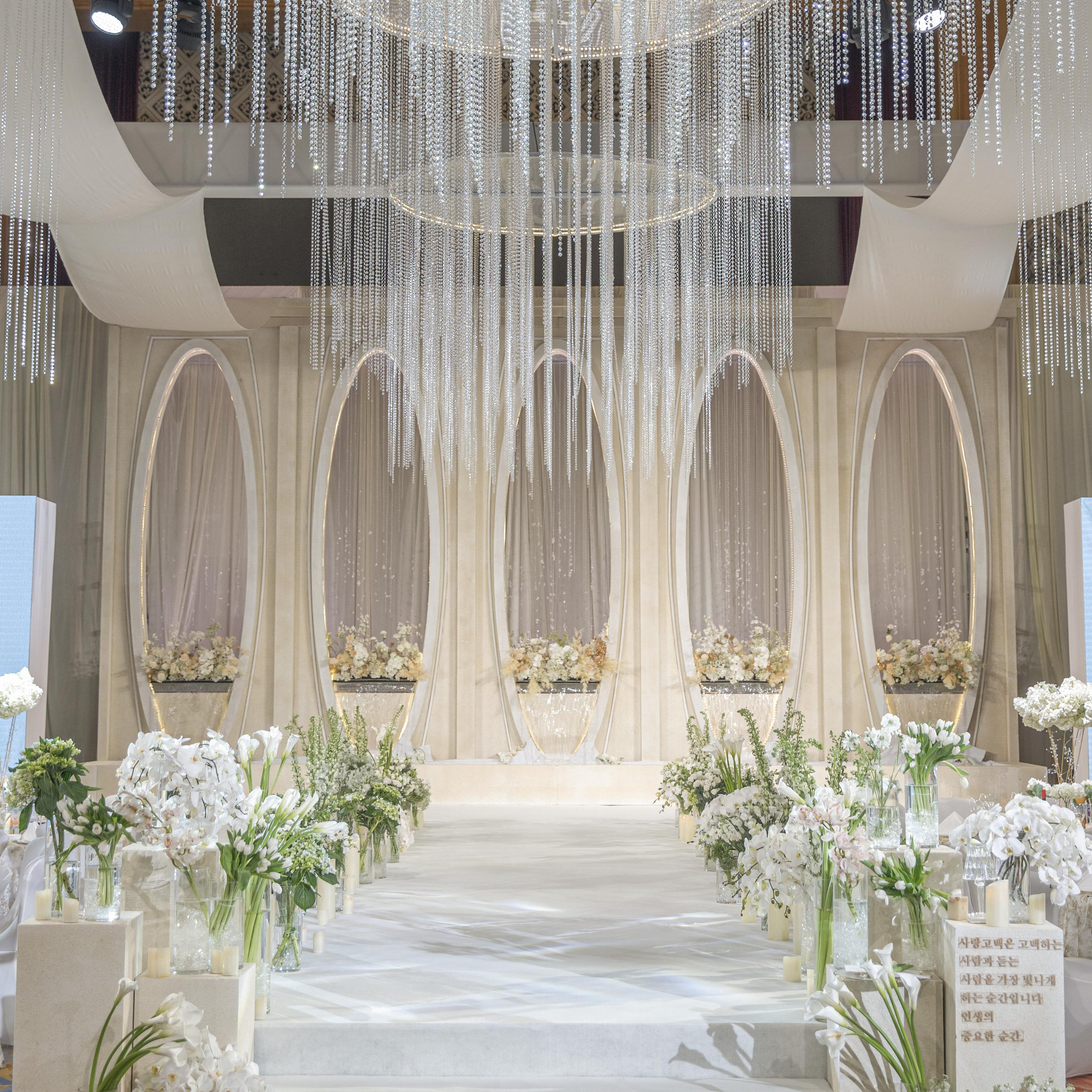 真实婚礼 | 质感流沙白 韩式婚礼的简约唯美