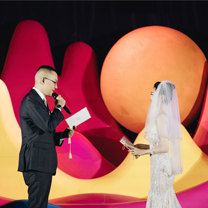 真实婚礼 | 炸裂的艺术装置婚礼,投射内心清晰的爱意