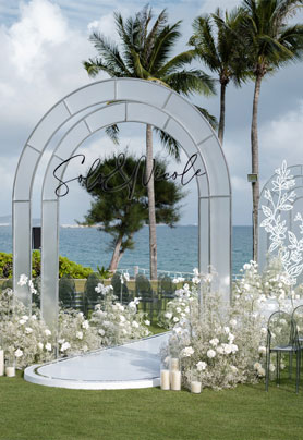 在海边织一片精美的蕾丝