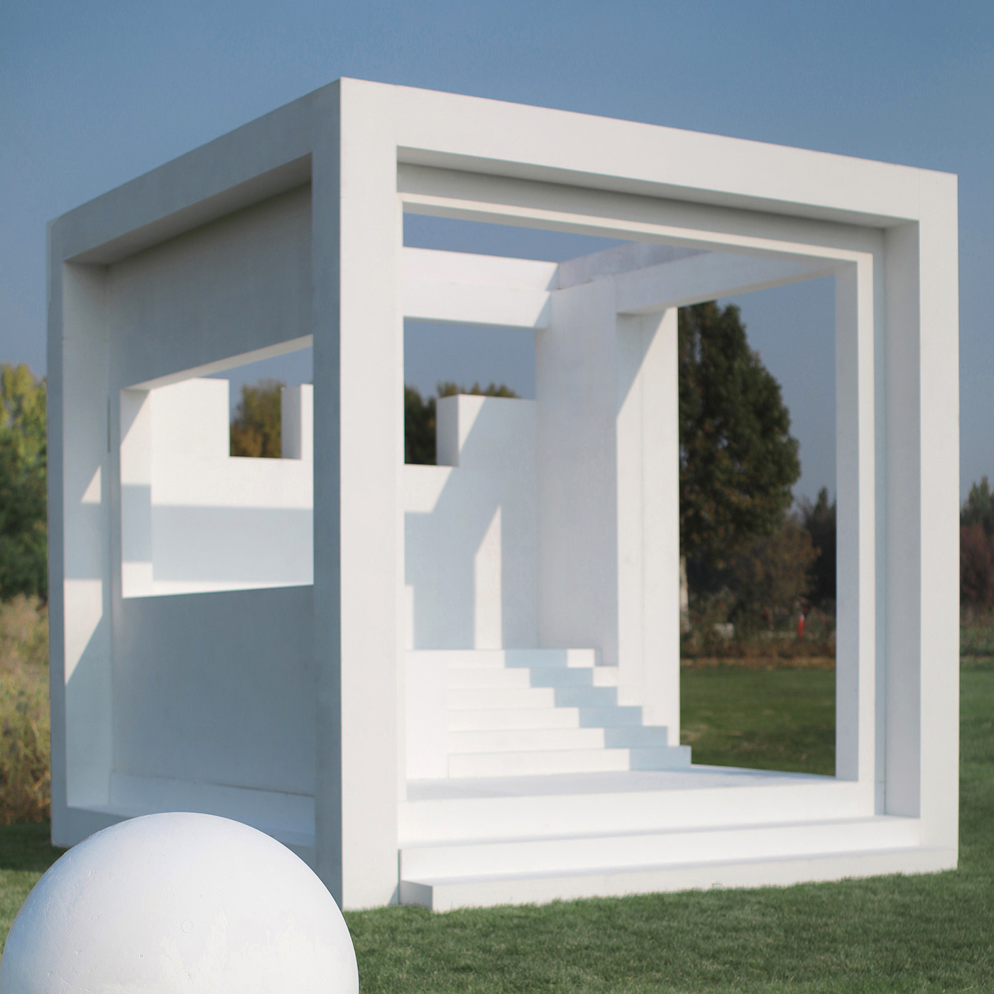 真实婚礼 | 艺术感草坪婚礼 | 几何结构背后的极致浪漫!