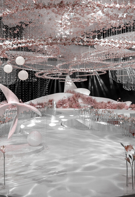 Lilies in the moonlight