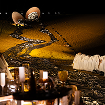 72小时VS9级沙暴!这场尹麦团队在内蒙古库布齐沙漠办的婚礼绝了!